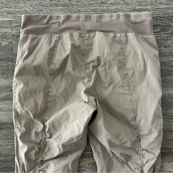 XCVI Wearables Iris Crop Pants XL Ruched Cropped Capri Pull On Tan Light Brown - Picture 8 of 14